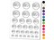 Retro Rainbow Beach Sunset Palm Trees Surfboard Temporary Tattoo Water Resistant Fake Body Art Set Collection